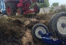 Meerut Rotha Road Tractor Trolley Accident: Overloaded tractor filled with bricks hits farmer in Meerut
