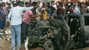 Sikar Car Accident: Seven people of Meerut died in a painful accident, relatives of former MLA burnt alive