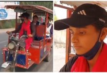 UP Bijnor Latest News: After father's death, girl took over the handle of e-rickshaw to take responsibility of younger siblings.