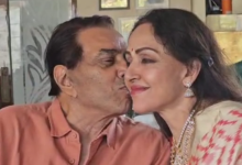 Latest Bollywood News Live Updates: Dharmendra kisses Hema Malini on her 44th wedding anniversary