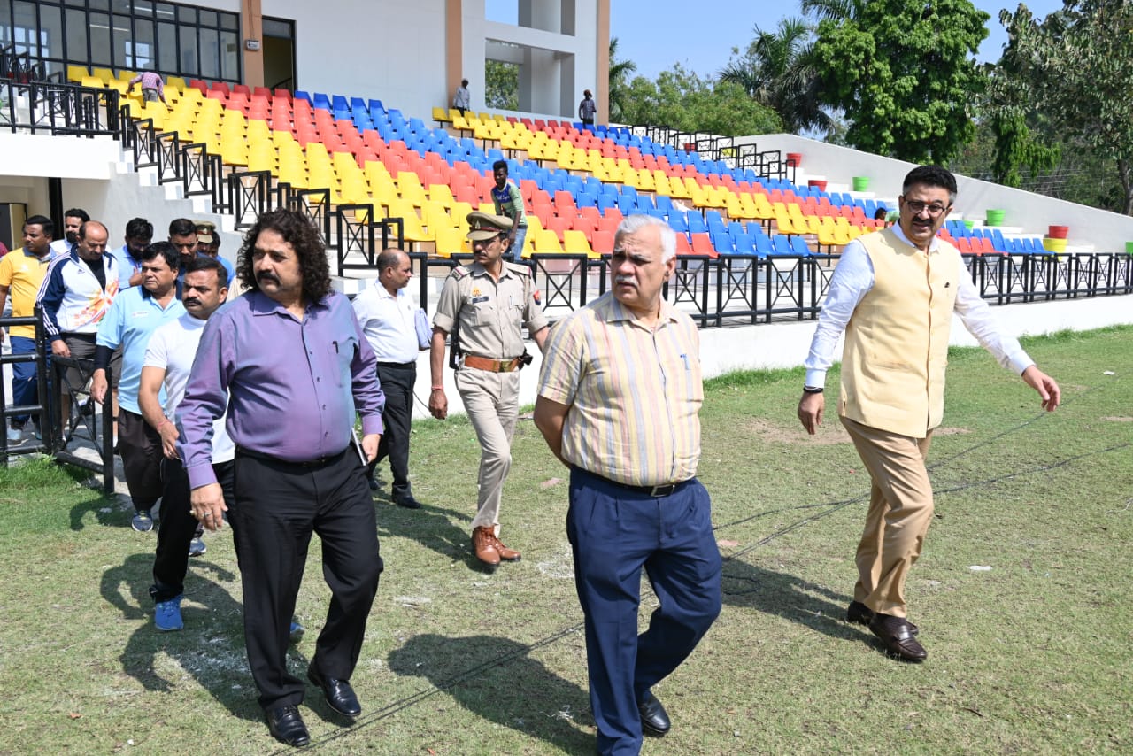 Chief Secretary reviewing the preparations for Khelo India University Games