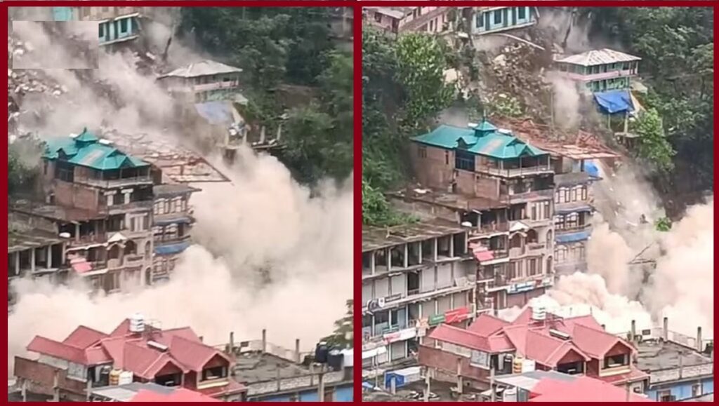 4 buildings collapsed in himachal pradesh