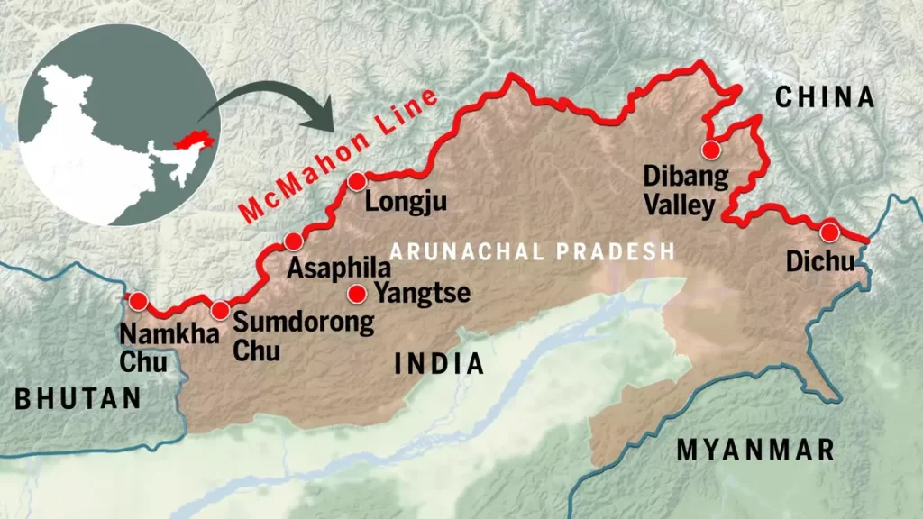 india china border