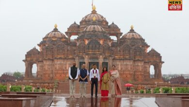 British PM Rishi Sunak visited Akshardham temple