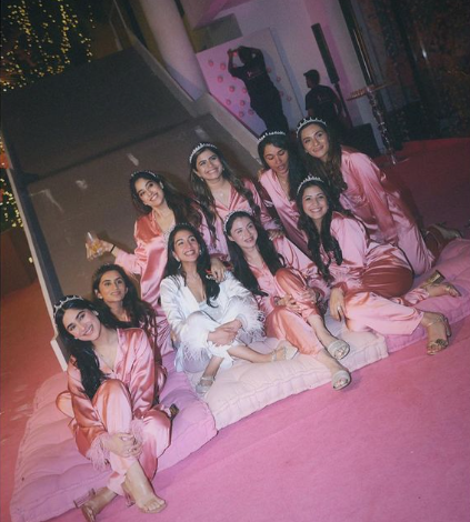 Latest Bollywood News: Janhvi Kapoor attended Radhika Merchant's bridal shower.
