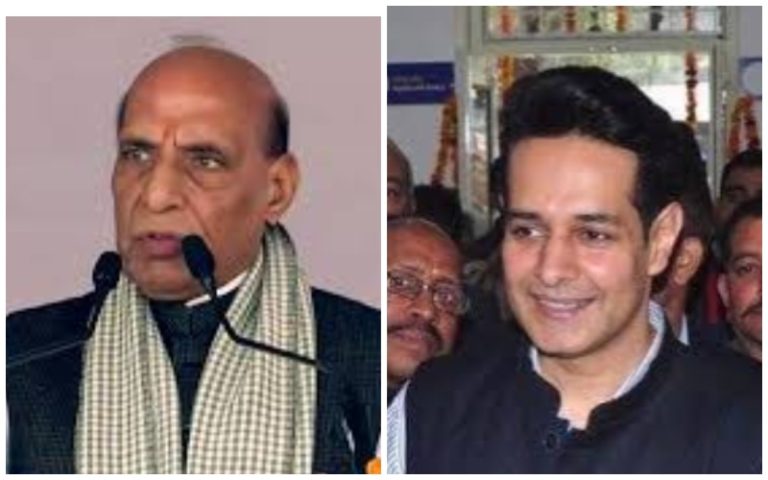Defense Minister Rajnath Singh came out in support of Raghav Lakhanpal in Western Uttar Pradesh.