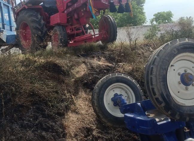 Meerut Rotha Road Tractor Trolley Accident: Overloaded tractor filled with bricks hits farmer in Meerut