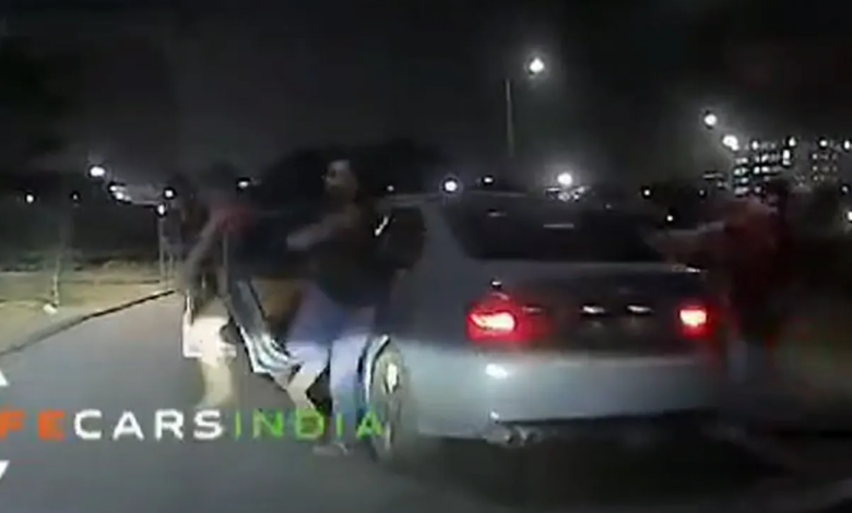 Road rage caught on camera, BMW chases family at 1 am in Greater Noida