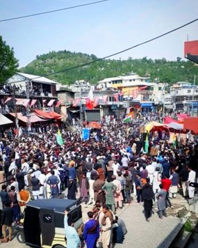 Indian flag hoisted in POK