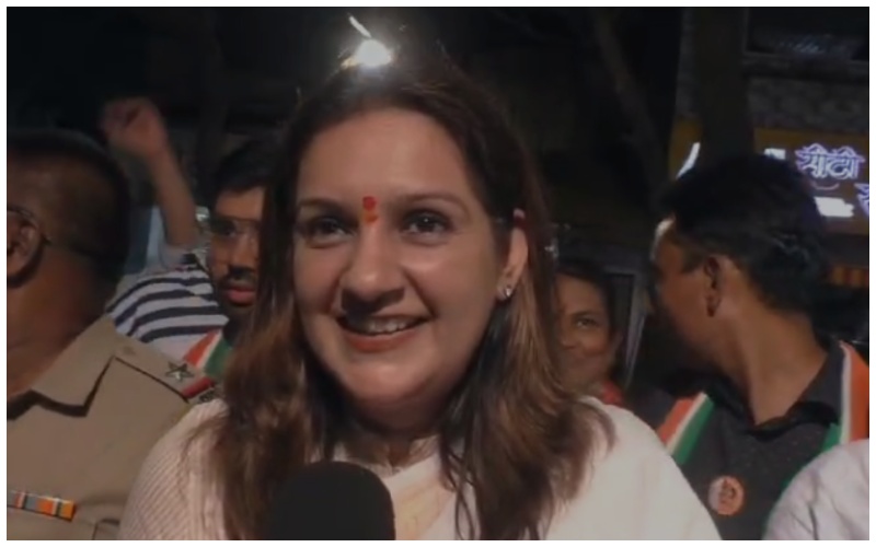 Loksabha Election 2024 Update: Priyanka Chaturvedi said such a thing about Eknath Shinde in her speech that it created an uproar.