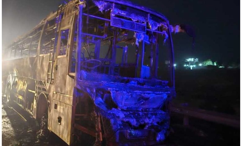 Haryana Bus Fire Accident: Suddenly fire broke out in a moving bus! 8 people died, a dozen injured