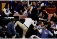 Taiwan Parliament Clash: Chaos in Taiwan's Parliament, MP runs away with copy of bill