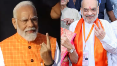 Where did PM Modi and Home Minister cast their vote, see pictures