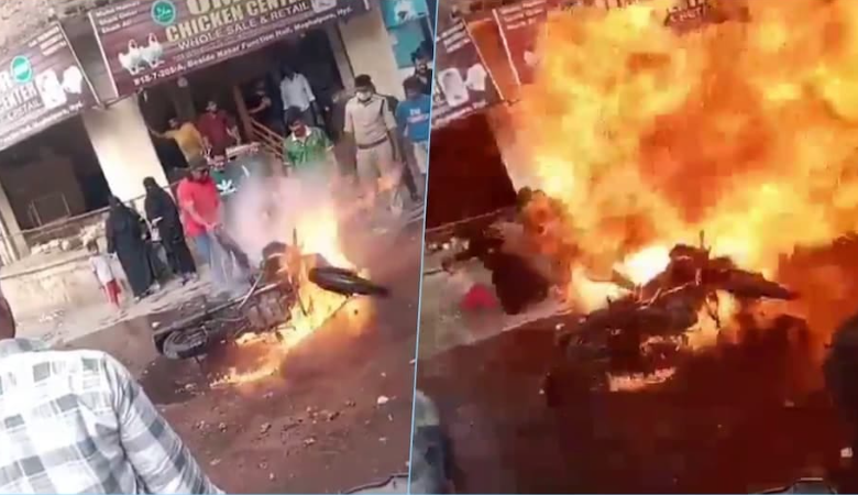 Royal Enfield Bullet Blast: Bullet lovers pay attention, first fire, then blast, video goes viral