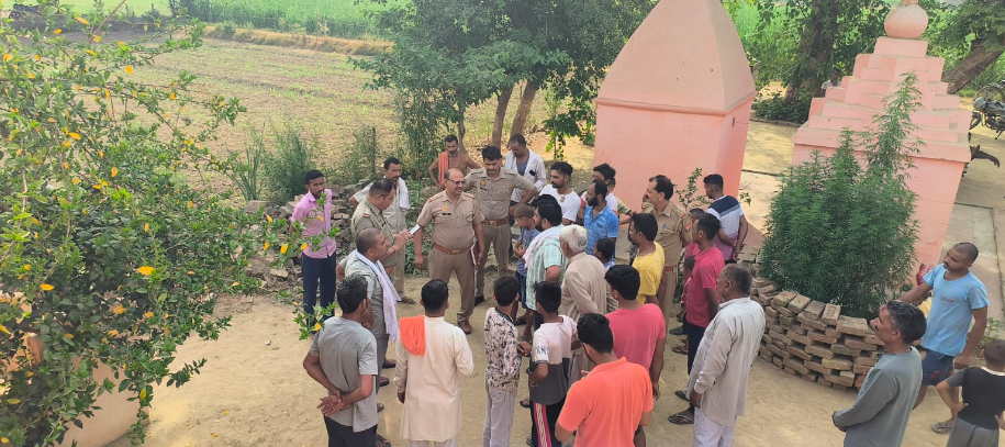 Miscreants in the temple applied tilak of blood on the idol, suspicion of tantric ritual being raised