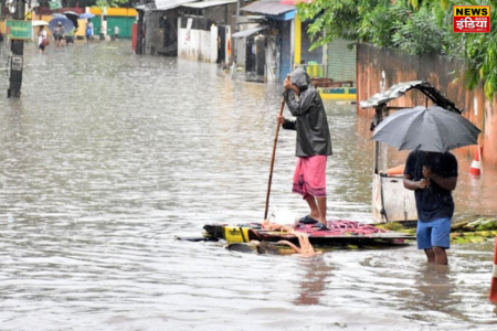 Assam Flood: People's condition is miserable due to flood in Assam, Brahmaputra river crosses the danger mark.