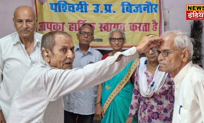 Monthly meeting of Senior Citizens Council Western Uttar Pradesh Unit, Bijnor was organized in Bijnor.