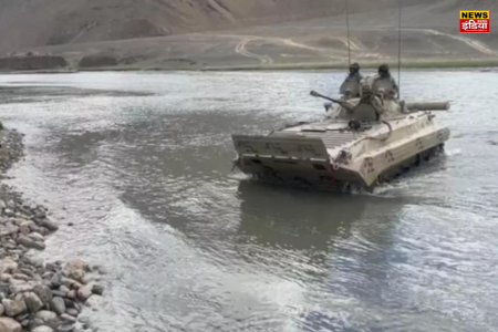 Ladakh River Accident: Sudden flood in Ladakh river, 5 soldiers died