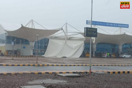 Gujarat Rajkot Airport Accident: A day after the Delhi T-1 incident, the roof collapsed at Rajkot airport