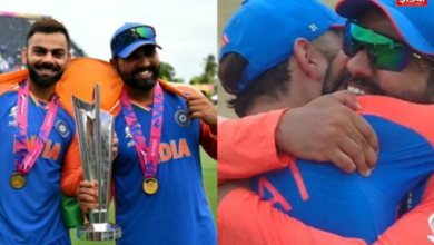 T20 World Cup: Rohit made everyone emotional by hugging Virat