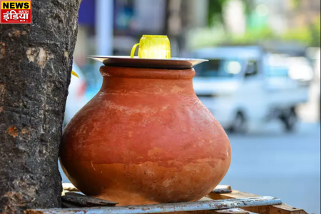 Cold Water Pots Installed: Cold water pots installed for thirsty passersby in Greater Noida