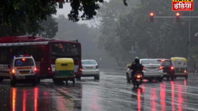 Delhi NCR weather update: Rain in Delhi NCR area, drop in temperature recorded