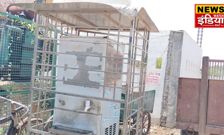 In the scorching heat of Saharanpur, there was no water arrangement at the Mankamau bus stand.