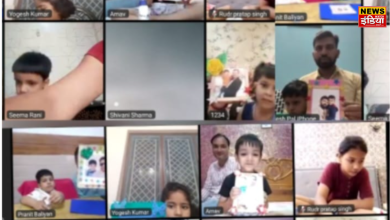 Father's Day was celebrated online with great enthusiasm in Delhi Public School, Bijnor.