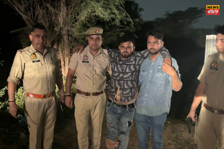 UP Ghaziabad News: One robber injured in police encounter with robbers in Ghaziabad, arrested