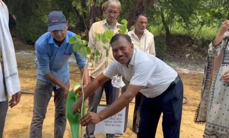 UP Ghaziabad News: Sahibabad MLA, cabinet minister and other officials planted trees