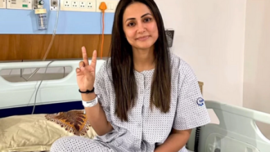 Latest Television Actress Health News: Hina Khan shared the video of her first chemo from the hospital