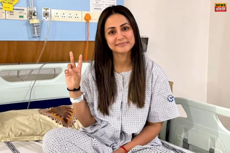 Latest Television Actress Health News: Hina Khan shared the video of her first chemo from the hospital