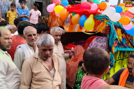 Greater Noida Latest News Today: Cow's last journey was carried out with great pomp