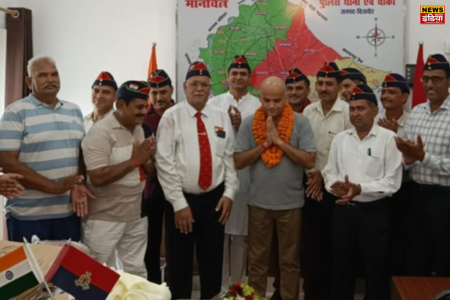 UP Bijnor News: Former soldiers of Bijnor bid farewell to SP by praising him