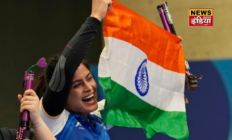 Paris Olympic 2024: Manu Bhaker created history in Paris Olympics in 10m air pistol!