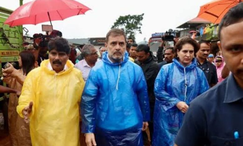 Screams.. cries..dead bodies all around, Rahul-Priyanka met the victims as soon as they reached Wayanad