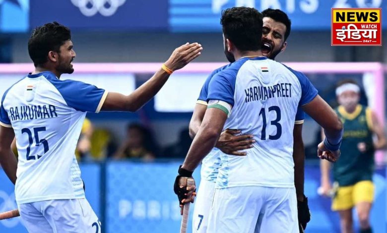 The Indian hockey team entered the semi-finals after defeating Britain