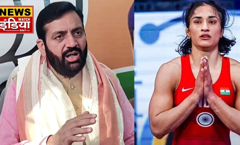 Haryana CM made a big announcement, Vinesh Phogat will get this honor..