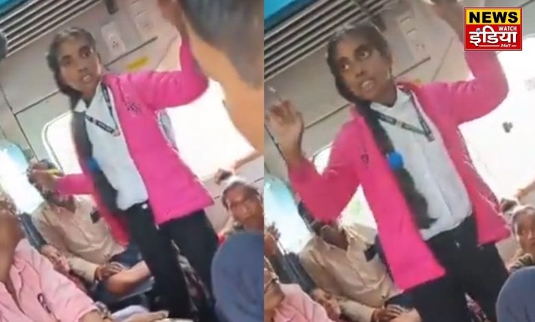 Pink jacket, I card around neck, uproar on seeing fake TTE in Patalkot Express