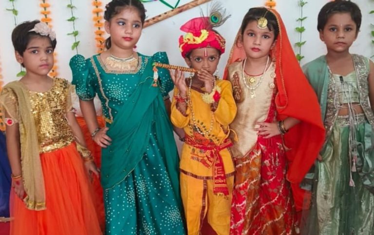 Shri Krishna Janmashtami festival was celebrated with great enthusiasm in Marietta Public School