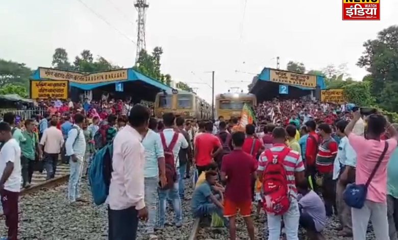 After Kolkata Nabanna Protest, BJP closed Bengal, BJP came on railway tracks