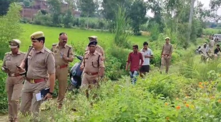 A child's body was found floating in a canal in Bijnor