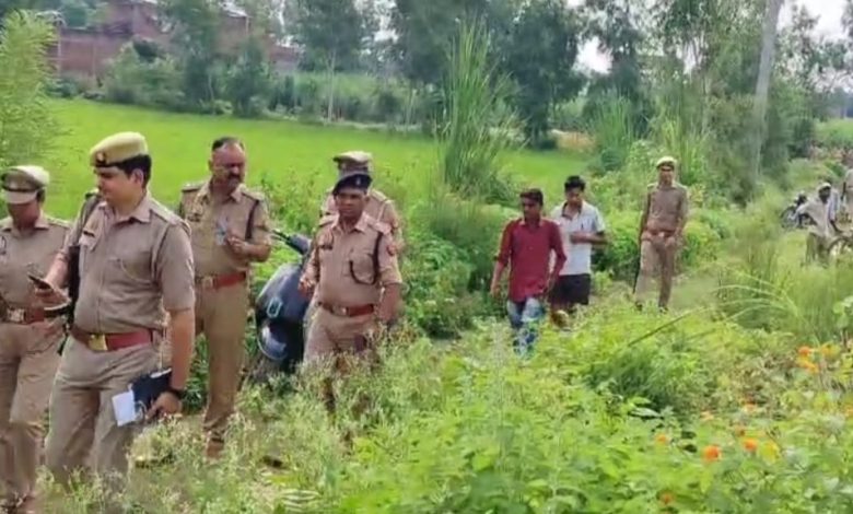 A child's body was found floating in a canal in Bijnor