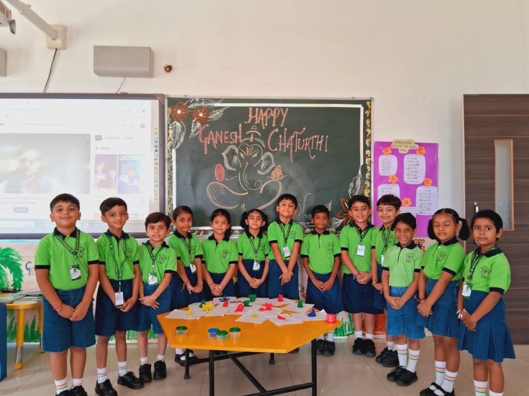 Importance of Ganesh Chaturthi explained to children in Delhi Public School, Bijnor