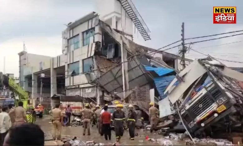 A 3-storey building collapsed like a pack of cards in Lucknow, 8 dead, more than 24 injured