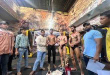 Mr. Gym body building competition organized at Sta Fitness Gym