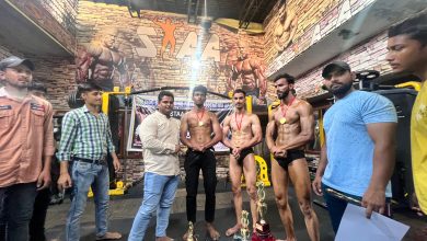 Mr. Gym body building competition organized at Sta Fitness Gym