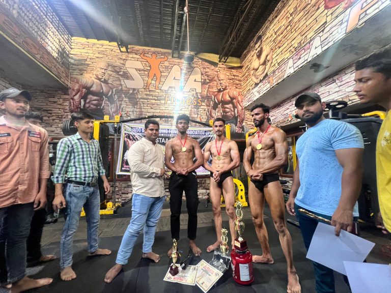 Mr. Gym body building competition organized at Sta Fitness Gym
