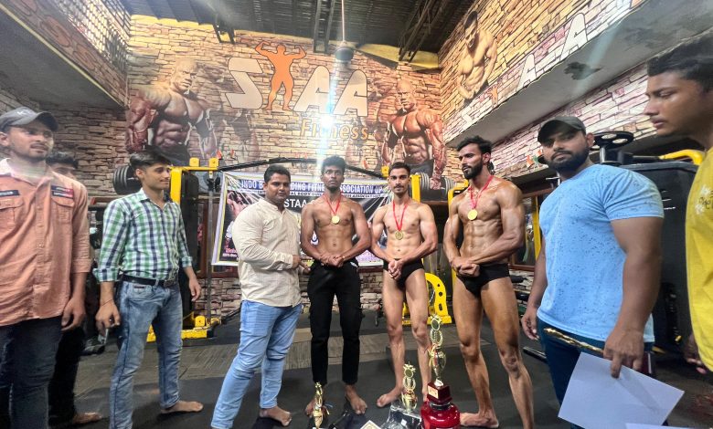 Mr. Gym body building competition organized at Sta Fitness Gym