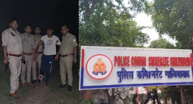 Fierce encounter of Mussoorie Police: Notorious district-banned criminal Rashid injured, arrested